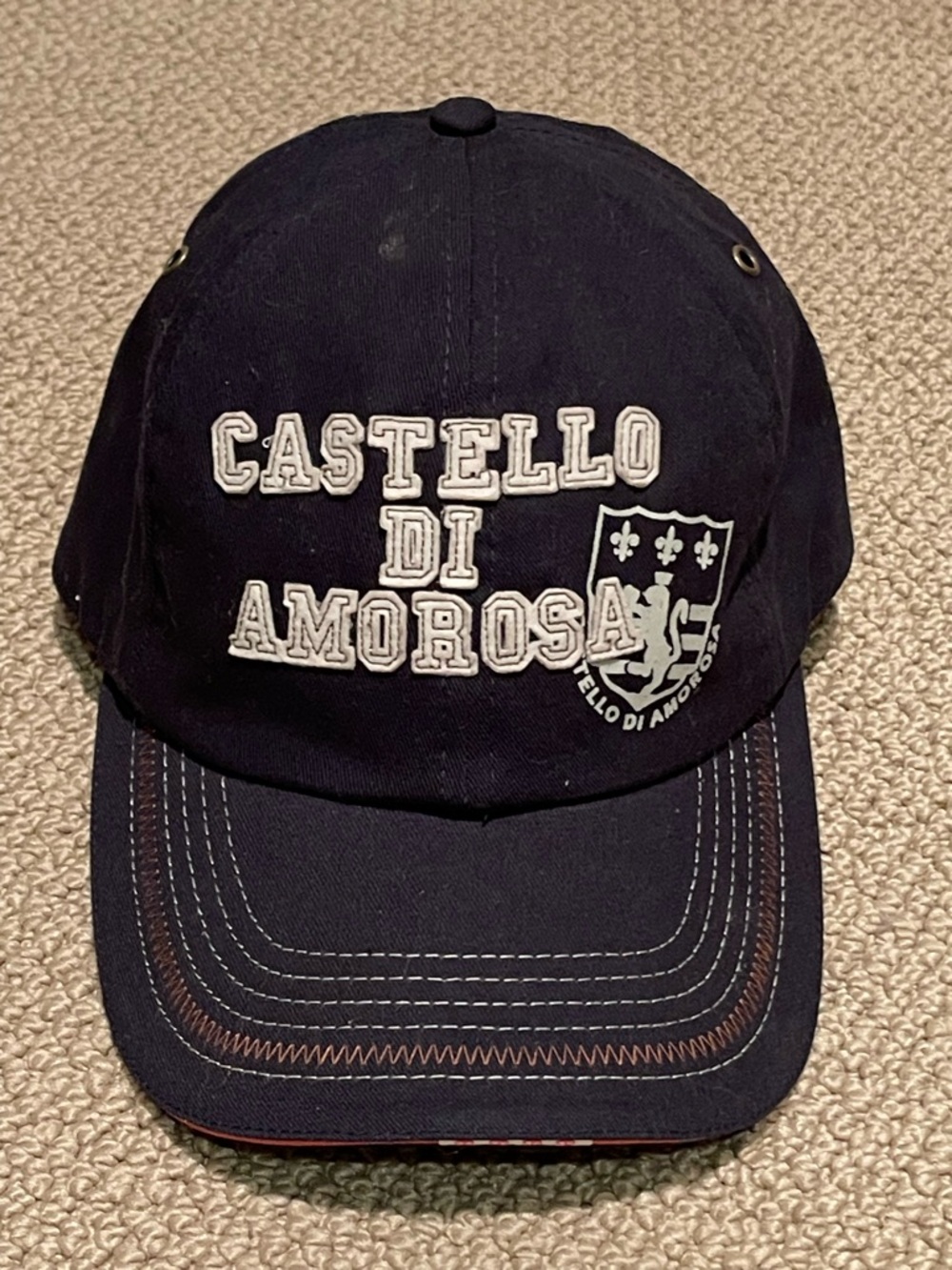Castello Di Amorosa Navy Embroidered Baseball Cap